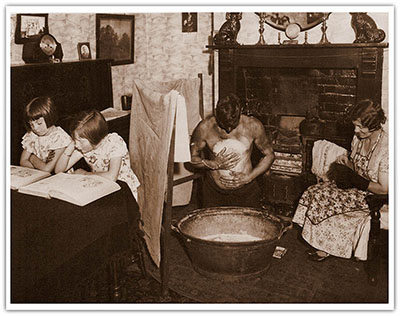 Miner Bathing